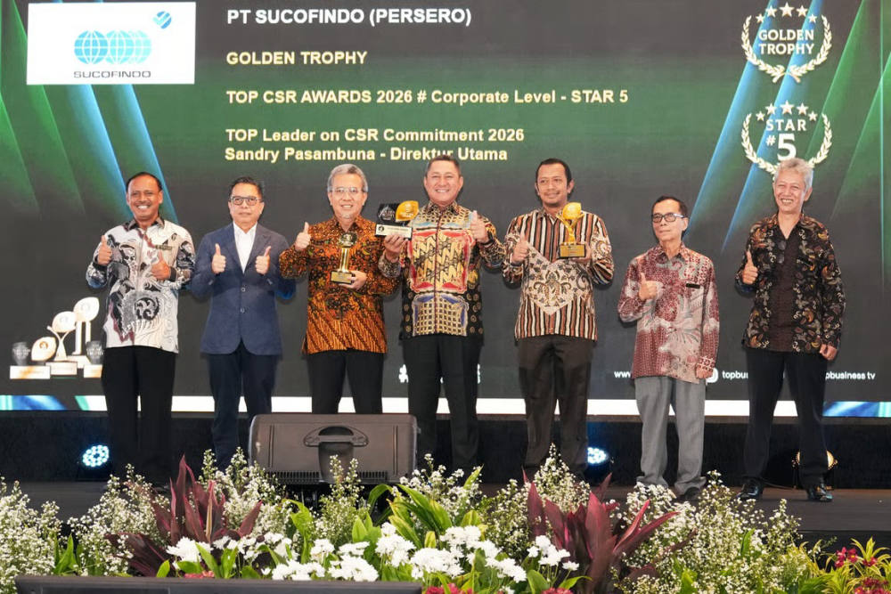 SUCOFINDO Raih TOP CSR Awards 2026, Tegaskan Komitmen terhadap ESG dan Pembangunan Berkelanjutan