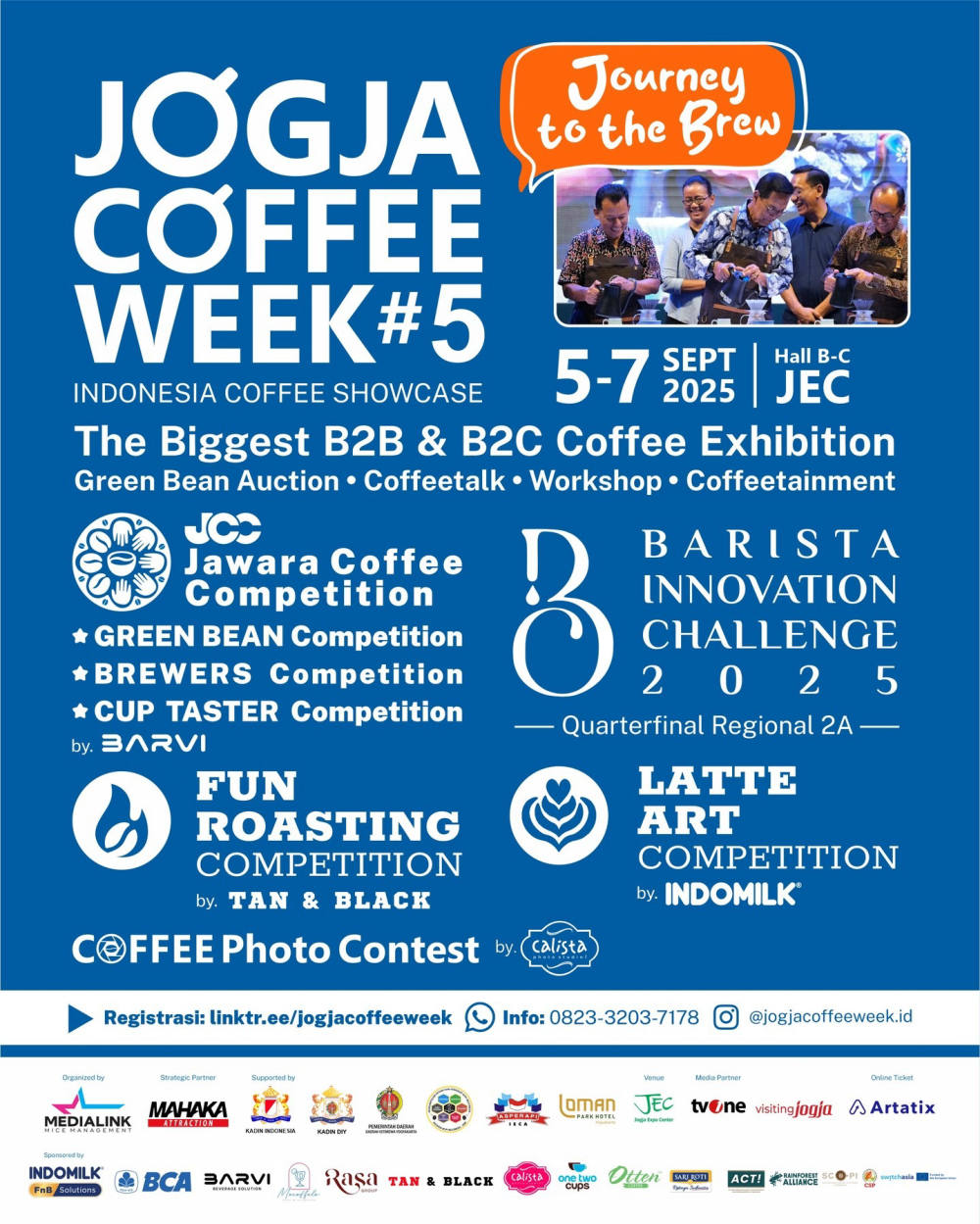 Jadwal, Tiket, dan Agenda Jogja Coffee Week #5 di Yogyakarta