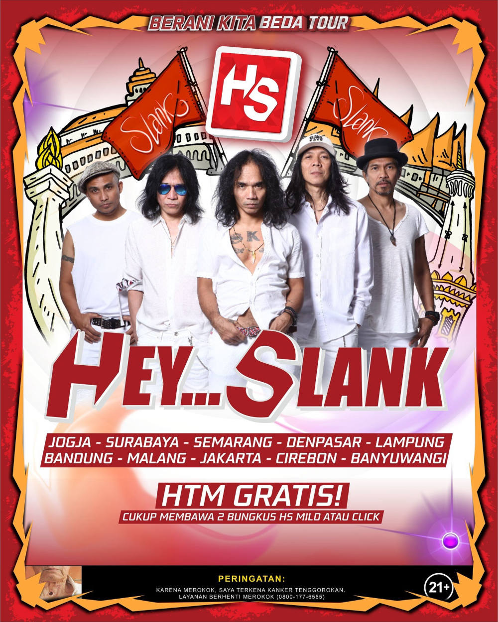 Slank Umumkan Berani Kita Beda Tour 2025 Dimulai dari Yogyakarta