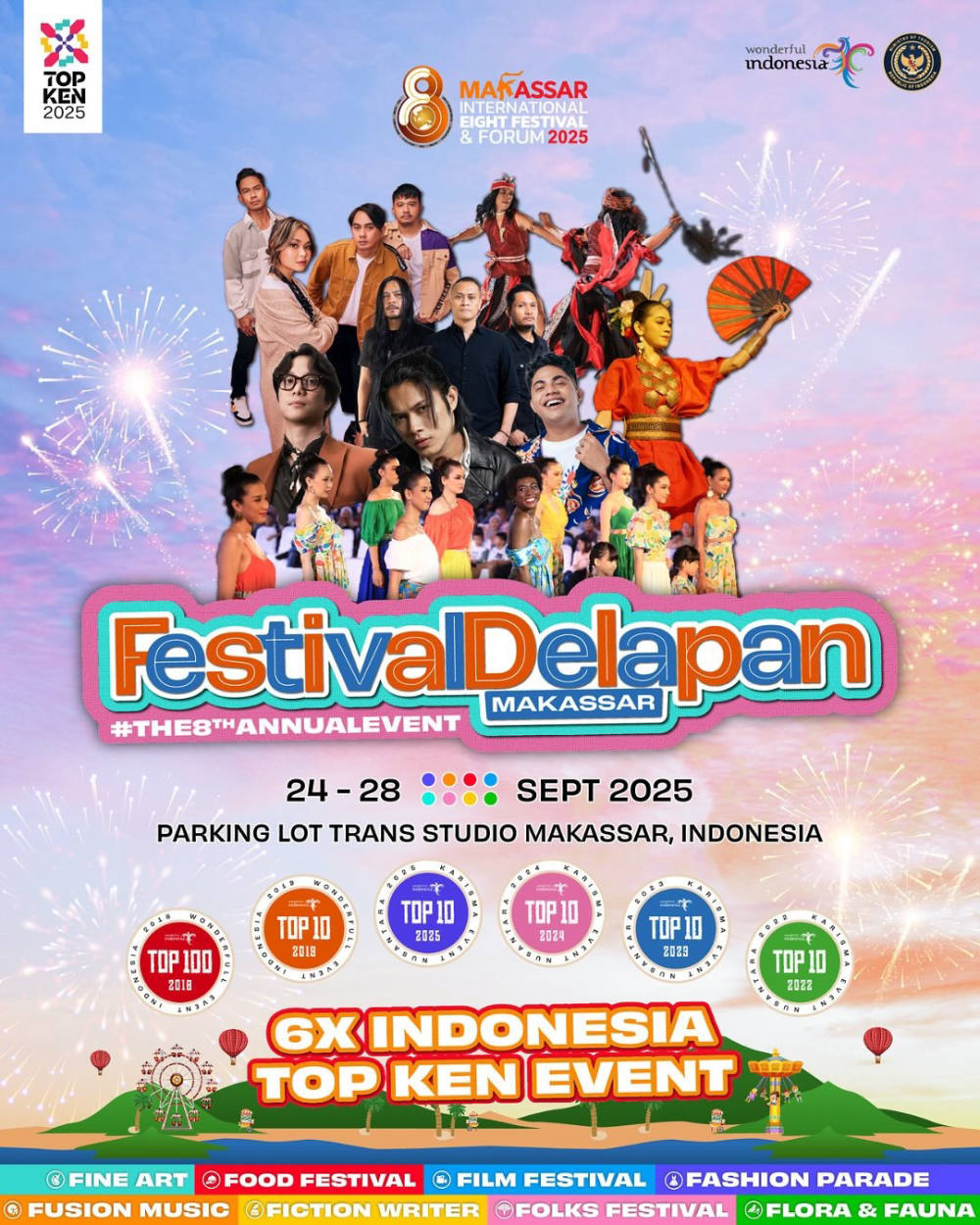 F8 Makassar 2025 Hadirkan Musik, Budaya, dan Kreativitas Selama Lima Hari