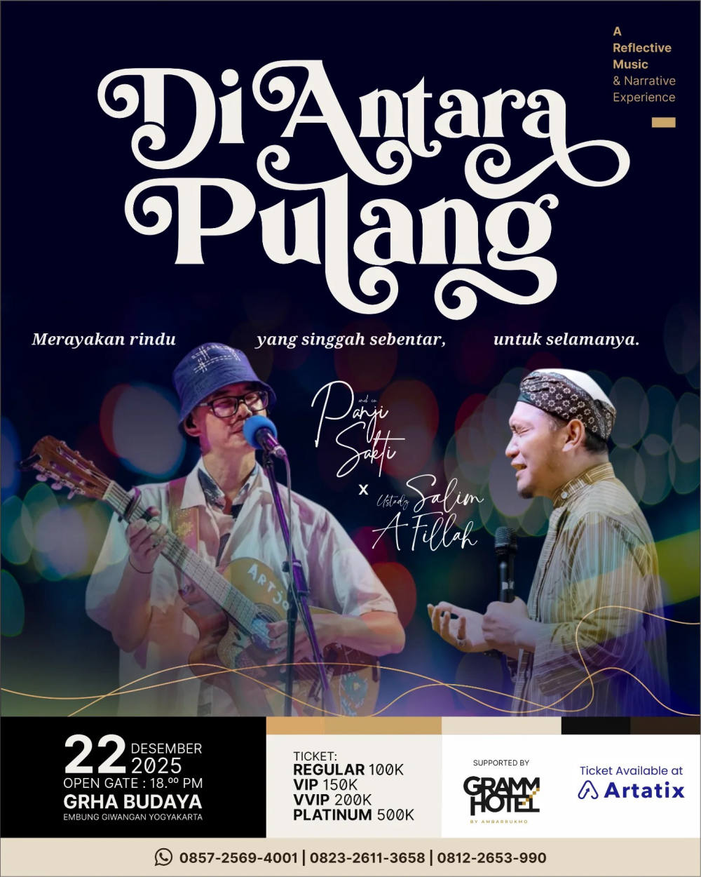 Panji Sakti & Ust Salim A Fillah Ajak Penonton “Pulang” Lewat Pengalaman Musik Reflektif
