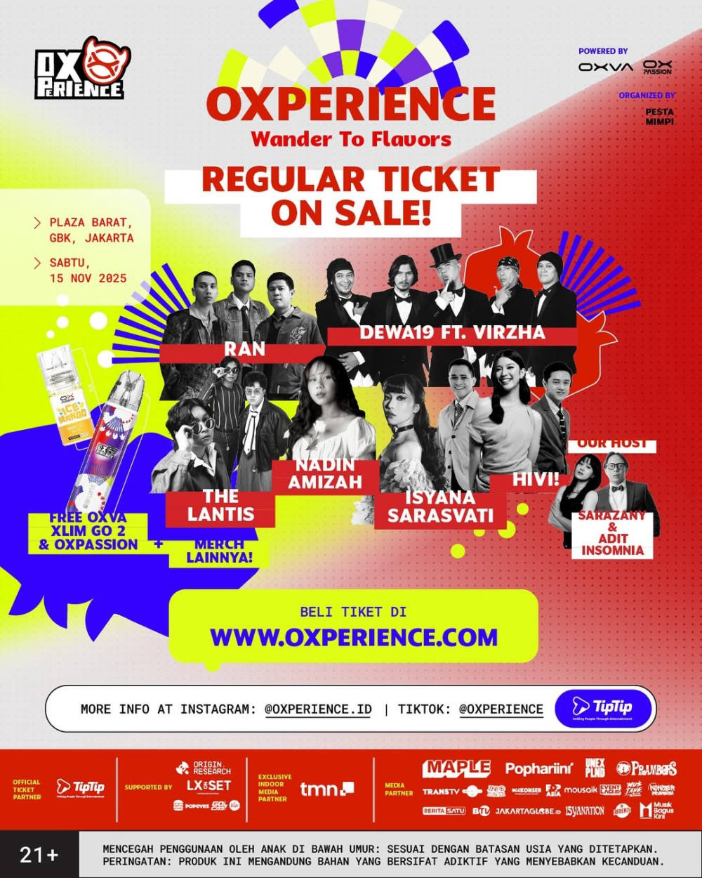 Oxperience 2025 Siap Hadirkan Deretan Musisi Ternama di Plaza Barat GBK