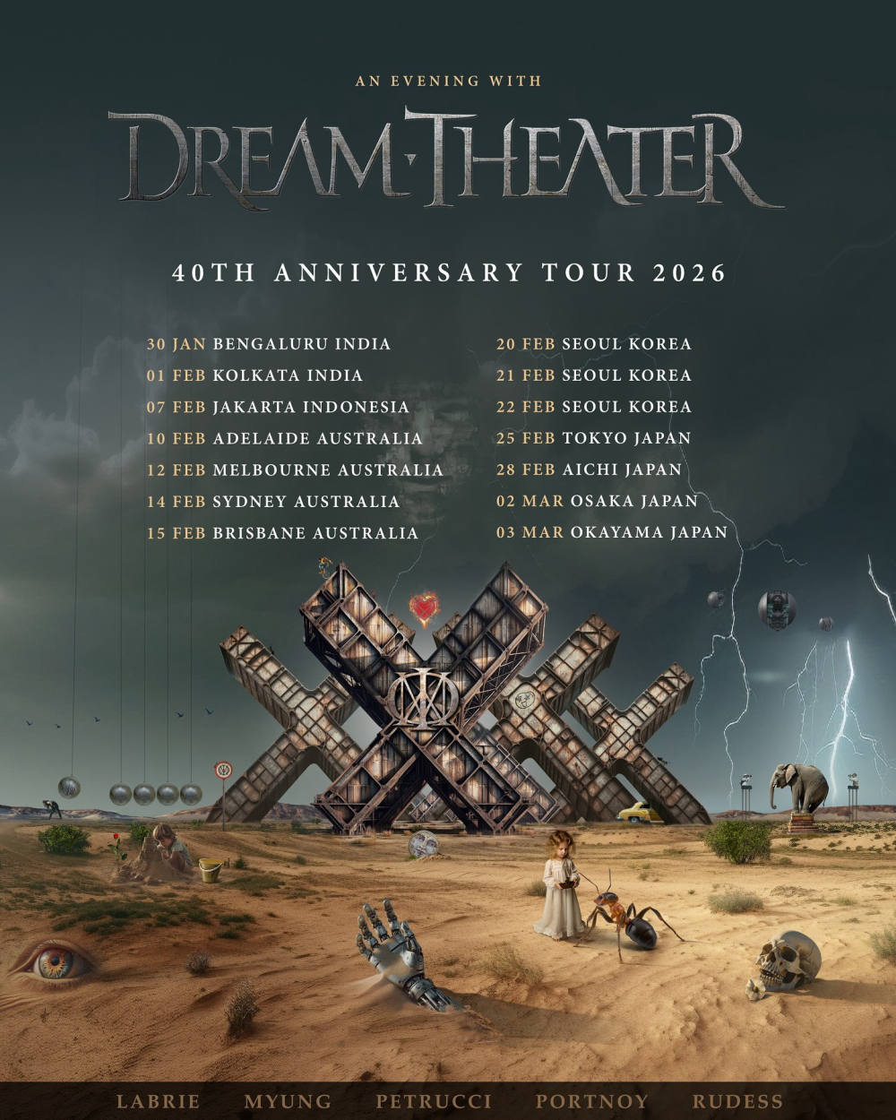 Konser Dream Theater 40 Tahun: Jakarta Masuk Agenda Tur 2026