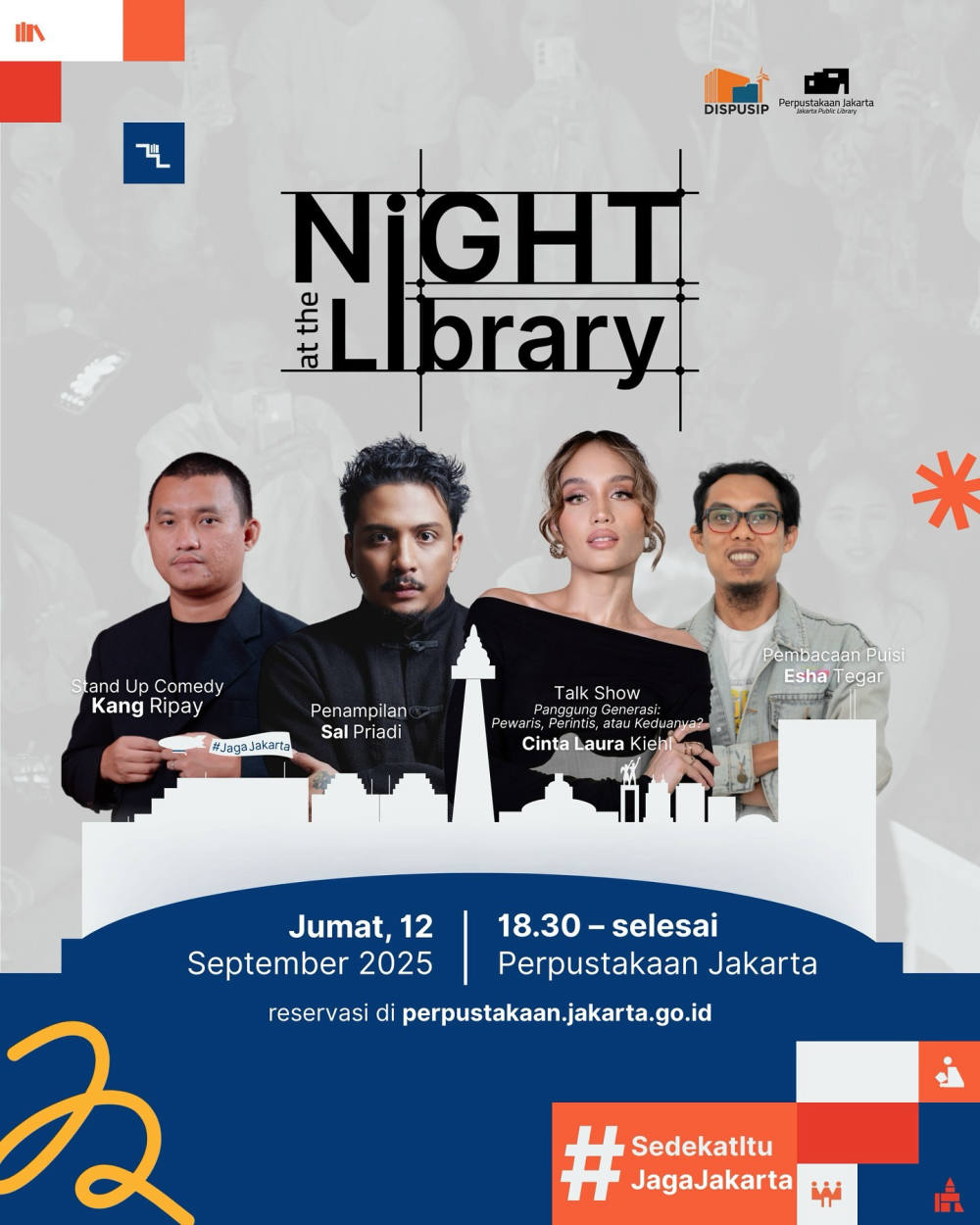 Reservasi Night at the Library Perpustakaan Jakarta Dibuka 11 September