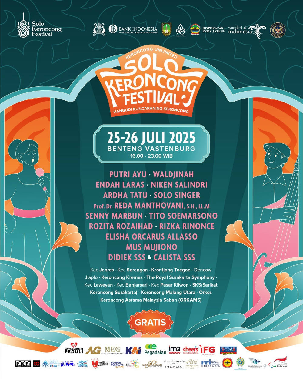 Line-Up Solo Keroncong Festival 2025 Hadirkan Musisi Legendaris, Artis dan Komunitas Lokal