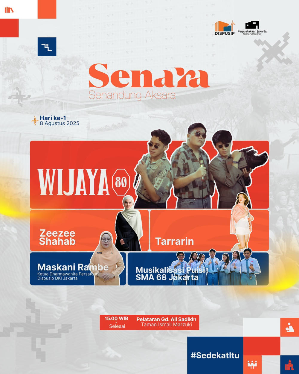 Senara Hadirkan Dua Hari Perayaan Sastra dan Musik di Taman Ismail Marzuki