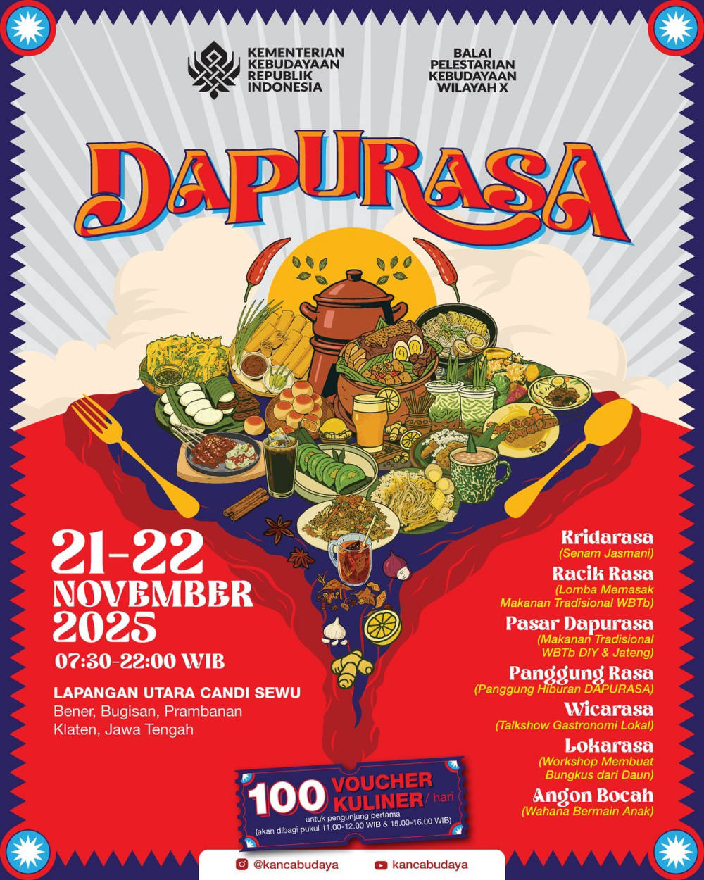 DAPURASA 2025 Hadirkan Ragam Kuliner Tradisional dengan Beragam Kegiatan Budaya DIY dan Jawa Tengah