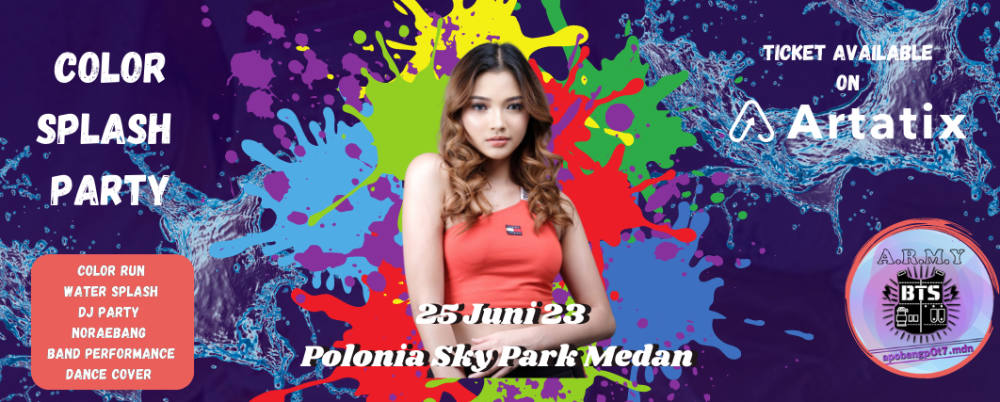 Color Splash Party 2023: Menghidupkan Kemeriahan dengan Serbuk Warna di Medan
