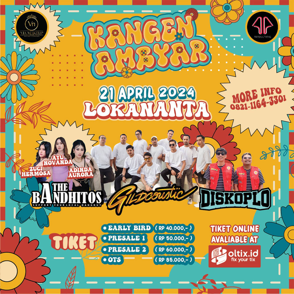 Dari GILDCOUSTIC hingga DISKOPLO: Line-Up Kangen Ambyar Festival 2024 Dari GILDCOUSTIC hingga DISKOPLO: Line-Up Kangen Ambyar Festival 2024