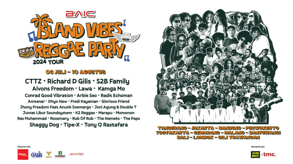 Island Vibes Reggae Party 2024: Menyebarkan Getaran Reggae di 9 Kota
