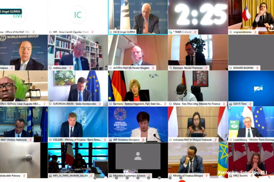 Menkeu Paparkan Penanggulangan Perubahan Iklim yang Dilakukan Indonesia pada Pertemuan Tahunan IMF-WBG 2020