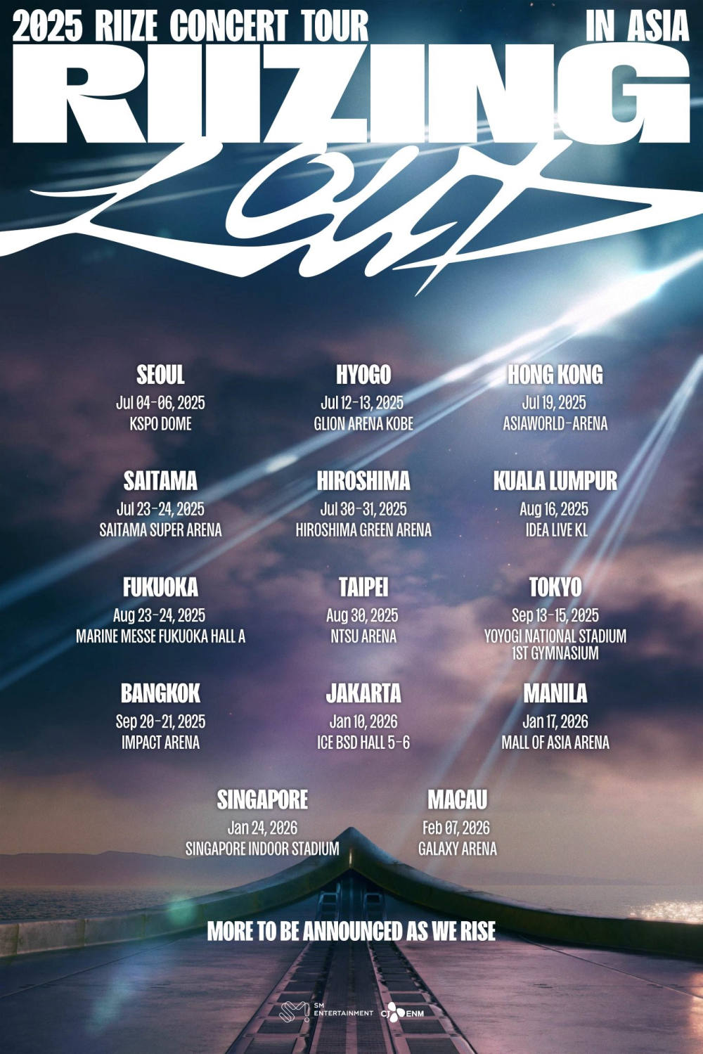 RIIZE Umumkan Jadwal Konser di Jakarta dalam Rangka Tur Asia 2026