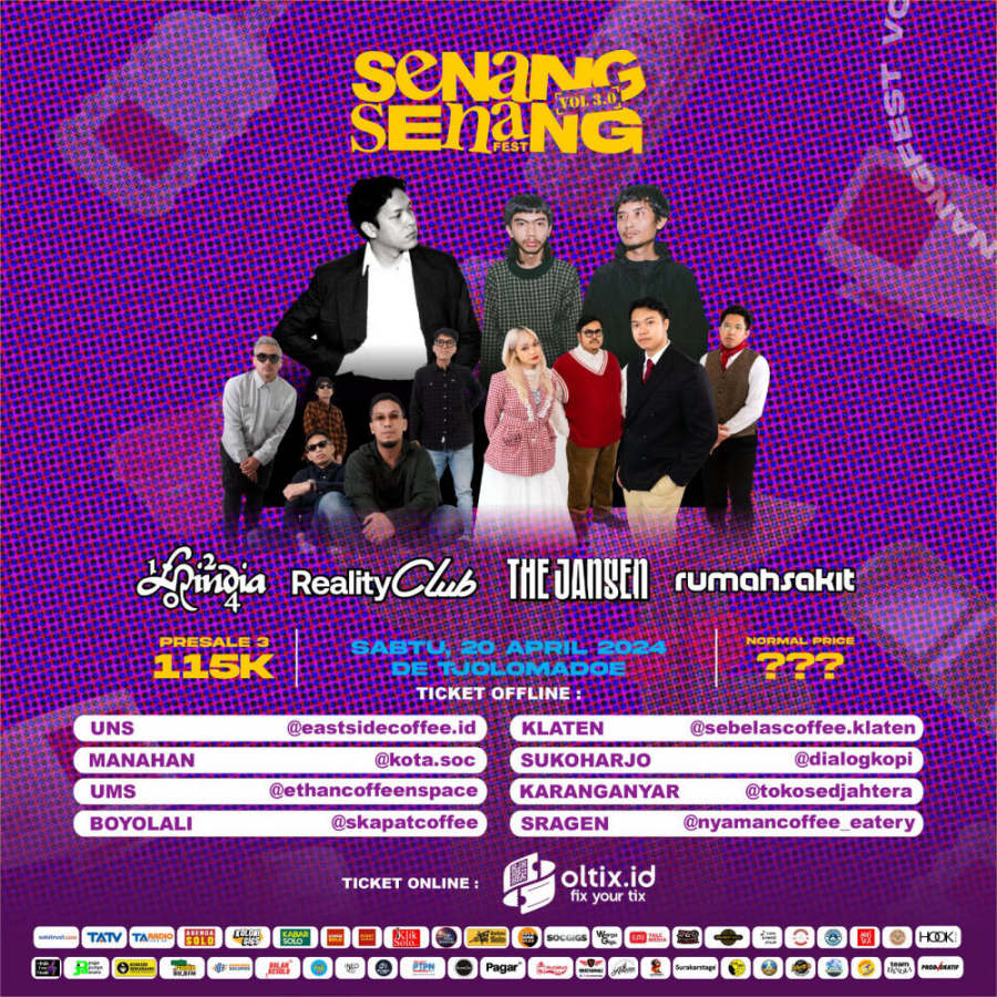 Senang Senang Festival Vol 3 di De Tjolomadoe: 20 April 2024