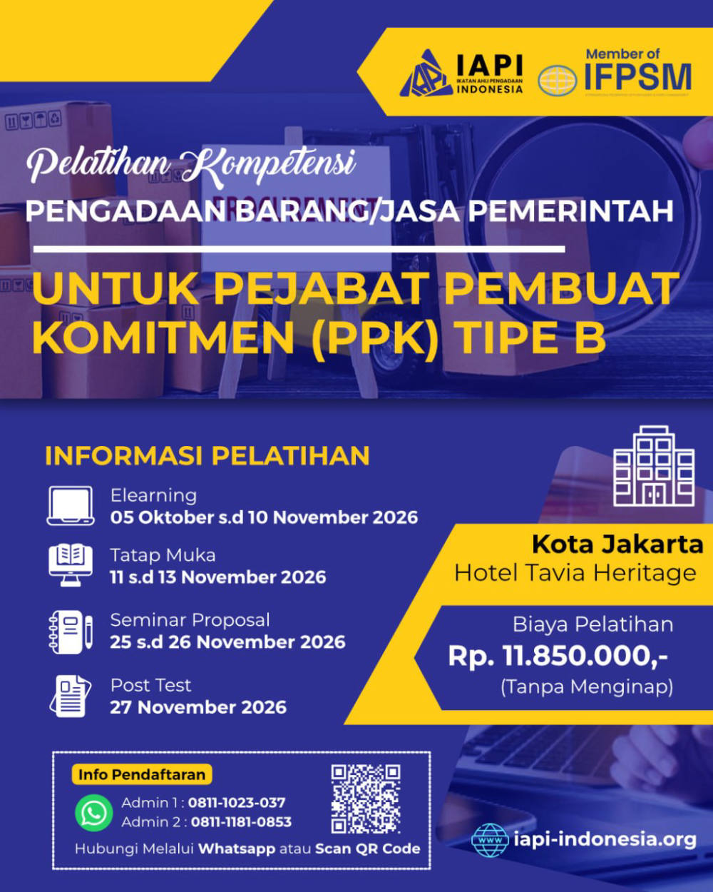Sertifikasi PBJP Level 1 di Semarang 2026: Jadwal dan Biaya