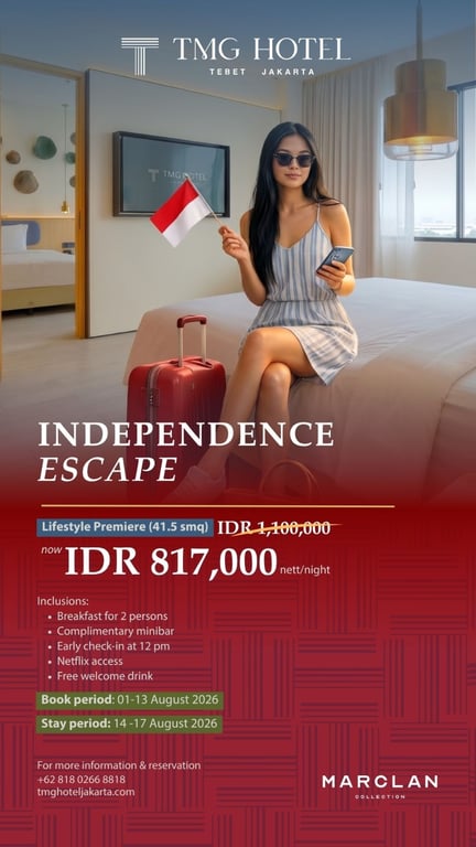 Panduan Long Weekend HUT ke-81 RI: Jakarta hingga Toba