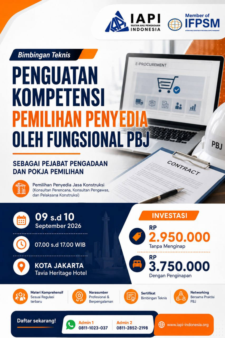 IAPI Gelar Bimtek Strategi Hadapi Sanggah dan Sengketa PBJ
