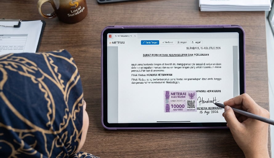 Ini Urutan yang Benar Membubuhkan e-Meterai dan Tanda Tangan Digital