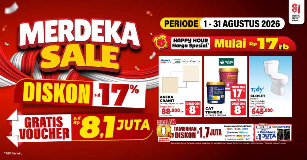 Sambut Kemerdekaan, Mitra10 Gelar Merdeka Sale Sepanjang Agustus