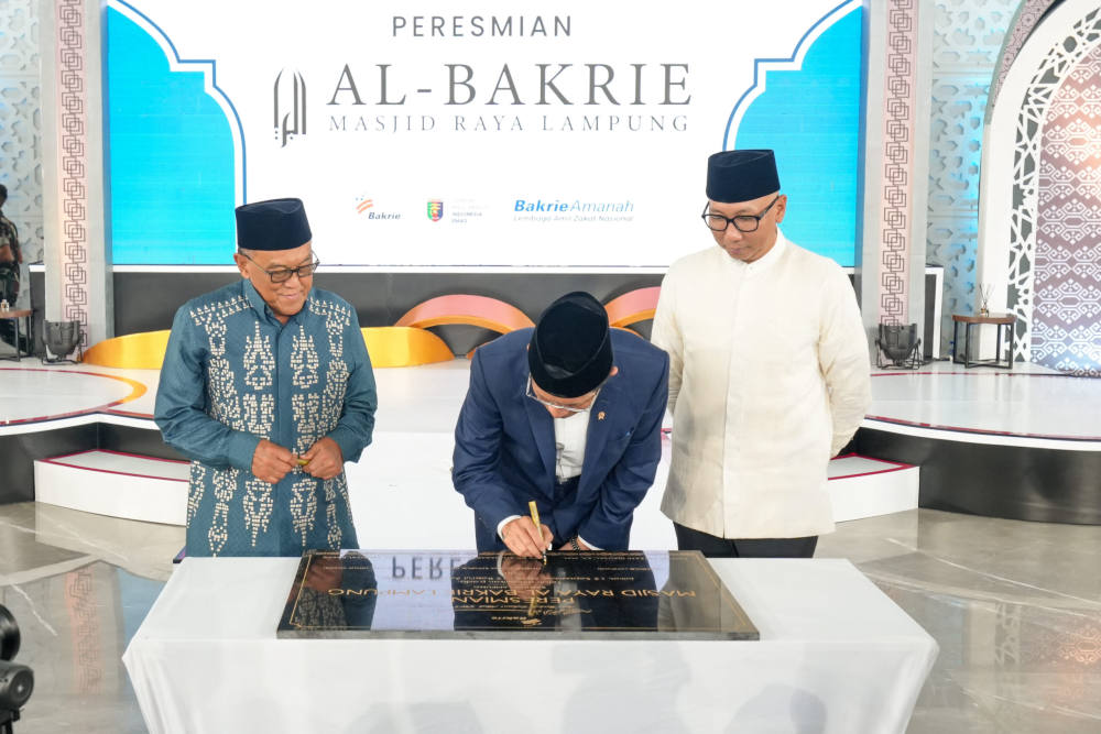 Peresmian Masjid Raya Al-Bakrie Lampung