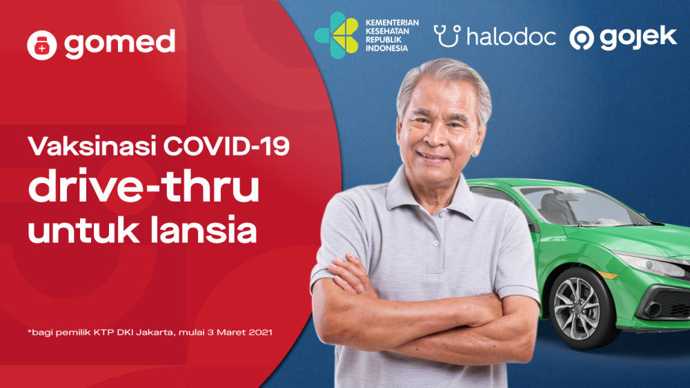 Halodoc dan Gojek Siap Layani Vaksinasi Covid-19 Melalui Pos Pelayanan Secara Drive Thru Dikota Medan