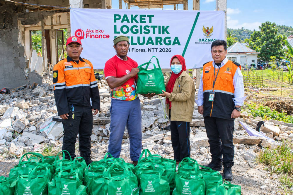 Akulaku Group dan BAZNAS Salurkan Rp75 Juta untuk Korban Gempa NTT