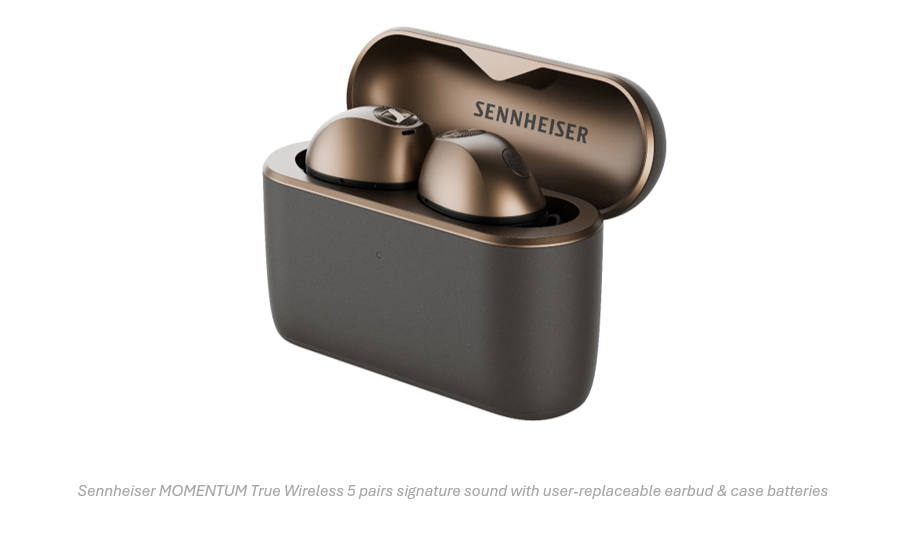 Sennheiser MOMENTUM True Wireless 5: Baterai Bisa Diganti, Rp9 Juta Sennheiser MOMENTUM True Wireless 5: Baterai Bisa Diganti, Rp9 Juta