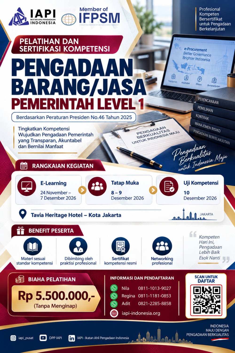 Sertifikasi PBJP Level 1 di Semarang 2025: Jadwal dan Biaya Sertifikasi PBJP Level 1 di Semarang 2025: Jadwal dan Biaya
