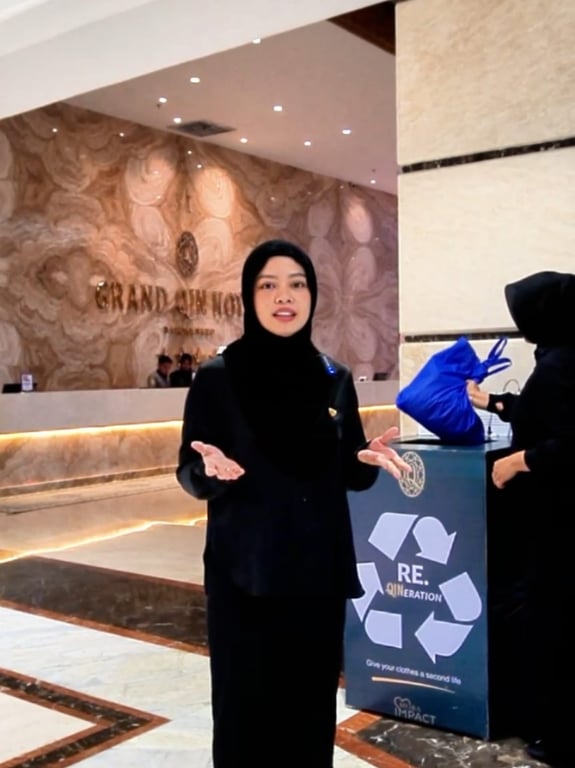 ReQineration Grand Qin Hotel: Donasi Pakaian Bekas Layak Pakai