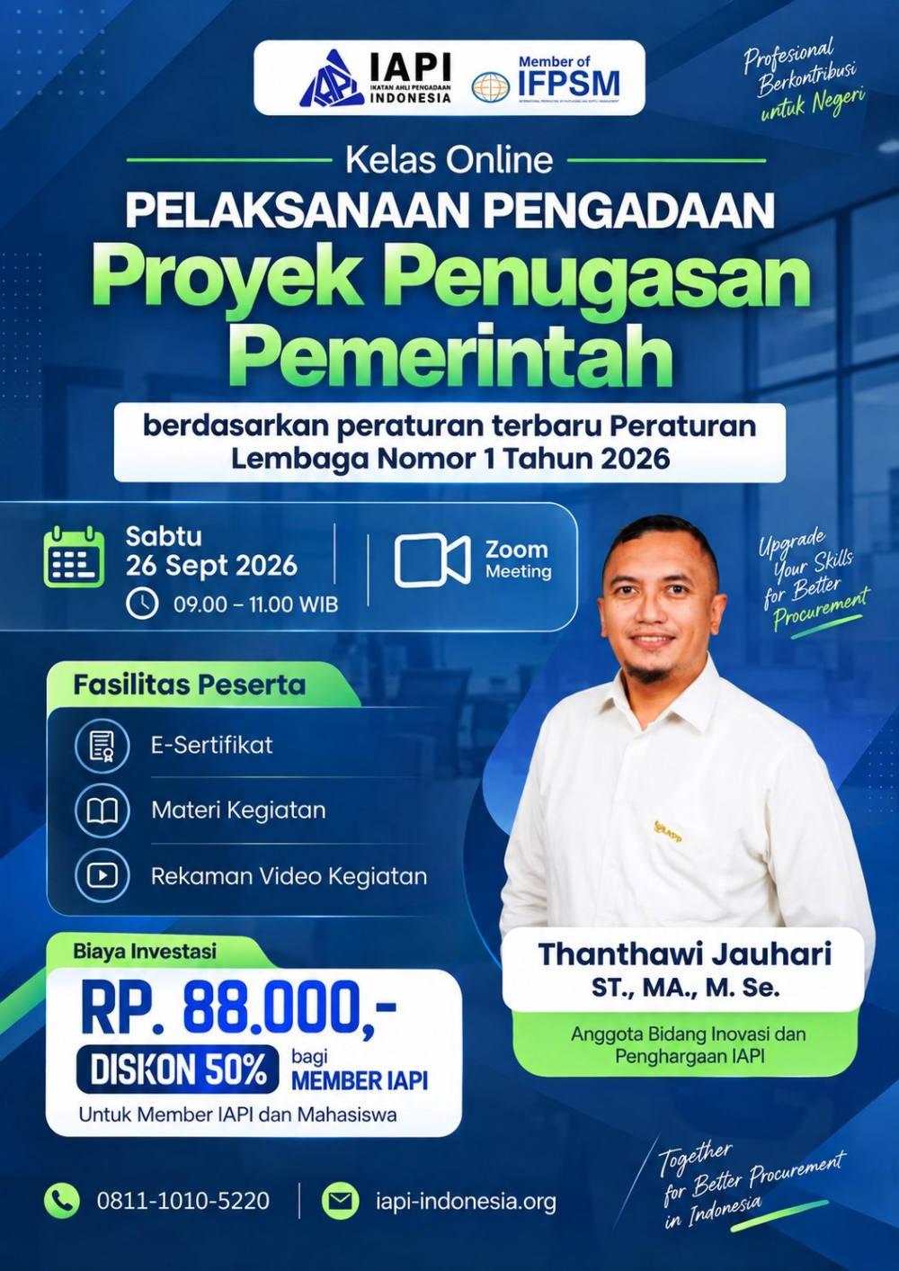 Sertifikasi PBJP Level 1 Semarang 2025: Jadwal dan Biaya