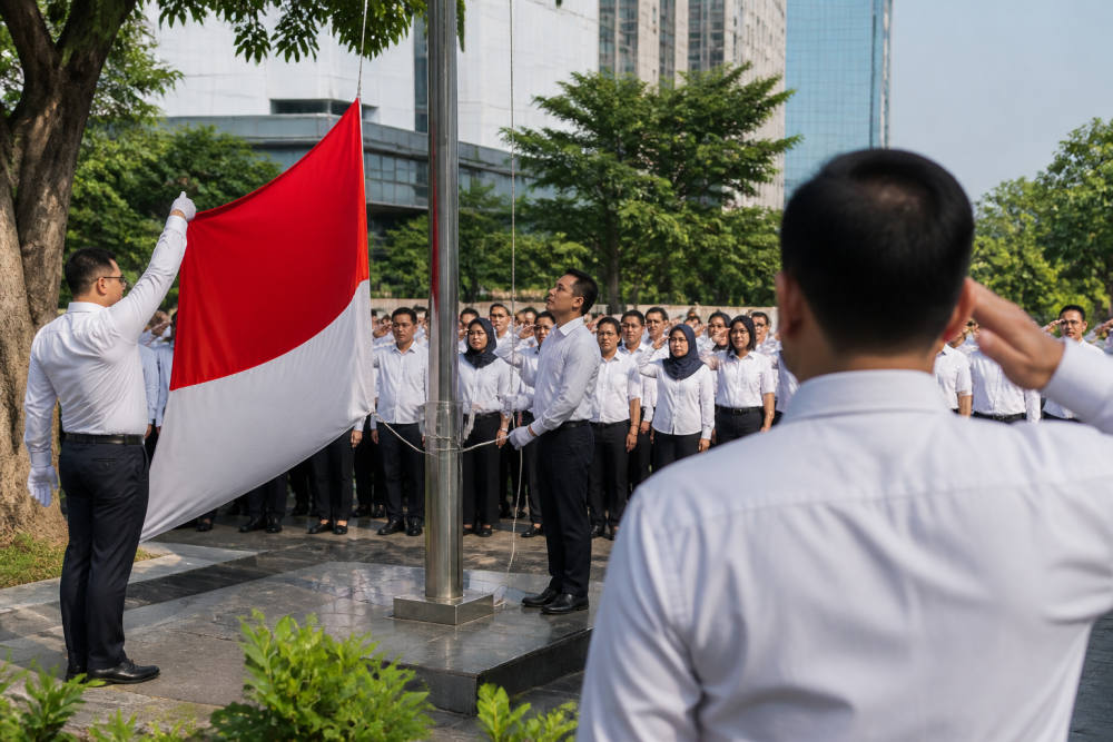 Hari Kesaktian Pancasila 2026: BRI BO Gading Boulevard Gelar Upacara