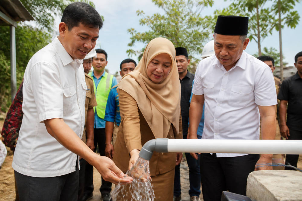 SUCOFINDO Bangun Sumur Bor di Makassar dan Jeneponto untuk HUT ke-70