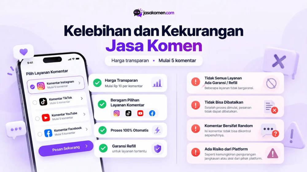 Jasa Komen: Cara Kerja, Harga per Platform, dan Risikonya Jasa Komen: Cara Kerja, Harga per Platform, dan Risikonya