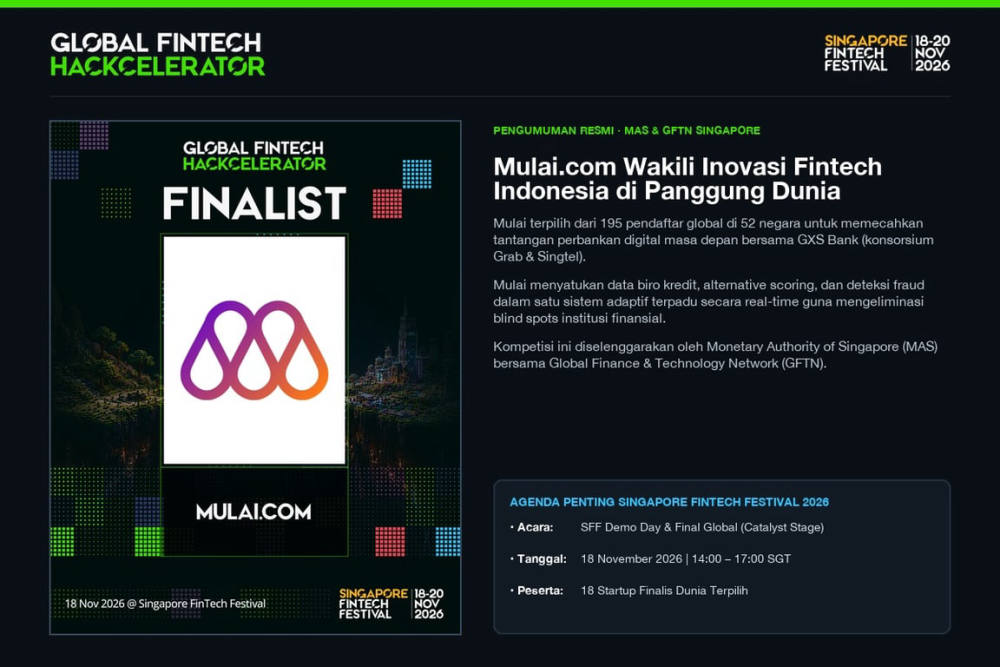 Mulai.com Lolos ke Final Global FinTech Hackcelerator 2026