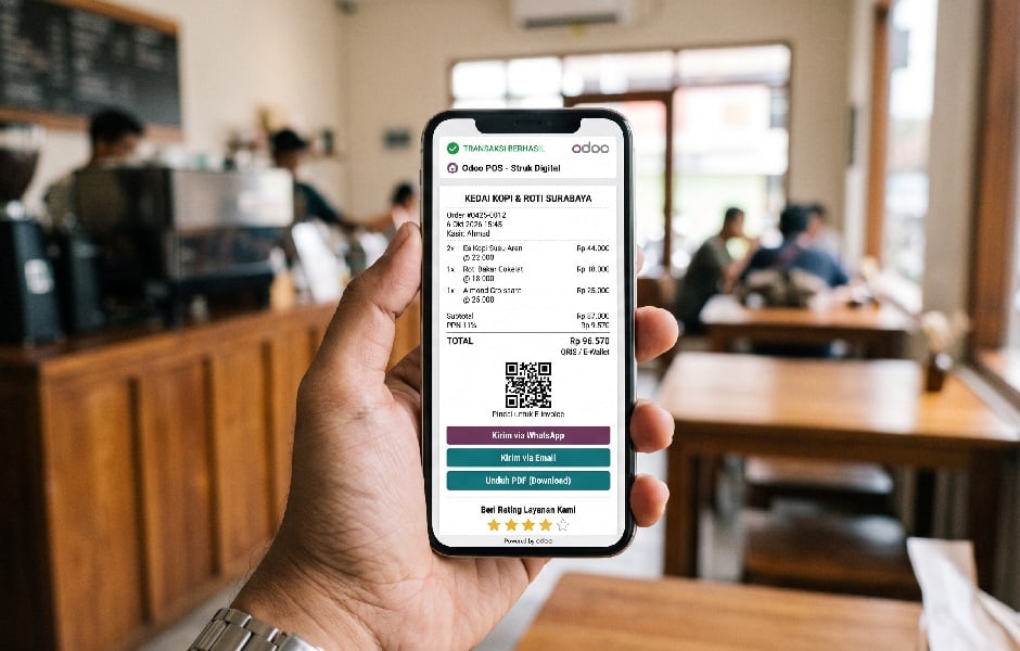 Struk Digital Odoo POS: Solusi Hemat Kertas dan Data Pelanggan Struk Digital Odoo POS: Solusi Hemat Kertas dan Data Pelanggan